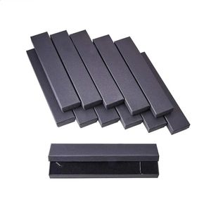 Caja organizadora de joyería cuadrada/rectángulo para aretes Pulseras de collar Pulsero de regalos Cajas de cartón de embalaje de regalos Black240327