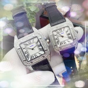 Square Roman Tank Dial Men Watch Luxury Presidenta Lady Red Blue Black Vacolado Reloj Two Tres Pin