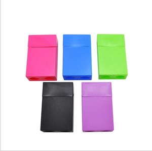 Boîte de rangement carrée en plastique, couleur pure