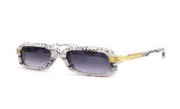 Vierkante zonnebrillen 607 Snakeskin Leather Black Gold Volrand Optisch frame Vintage 56 mm Gafas de Sol Fashion Sunglasses Glazen FRA1736535