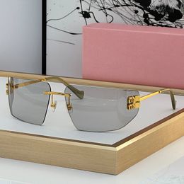 vierkante zonnebril designer zonnebril dames zonnebril Gebogen lensontwerp Euro-Amerikaanse stijl Geschikt voor alle soorten slijtage Goed materiaal Bril lunette lMU1C