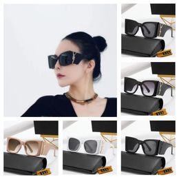 Vierkante zonnebril Bril Metalen logo Y Designer Heren en dames Dezelfde stijl UV-bescherming Zonnebril Hoge kwaliteit schaduw met doos