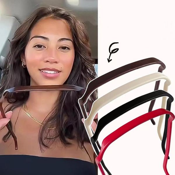 Diadema para gafas de sol cuadradas, diadema negra, cintas para el cabello rediseñadas que se adaptan como gafas de sol, accesorios para el cabello para mujeres