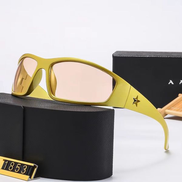 Lunettes de soleil carrées Loyaux en nylon Louilles de mode de rue anti-radiation pour les lunettes de lunettes extérieures à la mode femelles