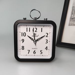 Horloges de table carrées alarme de bureau ménage petite horloge simple pour les étudiants