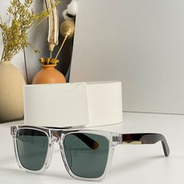 Lunettes de soleil tendance carrées feuille de métal miroir jambe PR75ZS Outdoor Beach Party Travel lunettes de soleil UV Shading de haute qualité