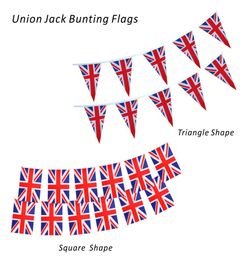 Triángulo cuadrado UK UK United Temed Flag Bunting Banner British Party Decorati British String Flag de la Unión Jack Flag Banners String3063907