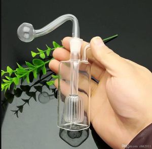 Vierkante buis mini -glazen water fles glas bongwaterpijp bongs pijpen roken accessoires kommen