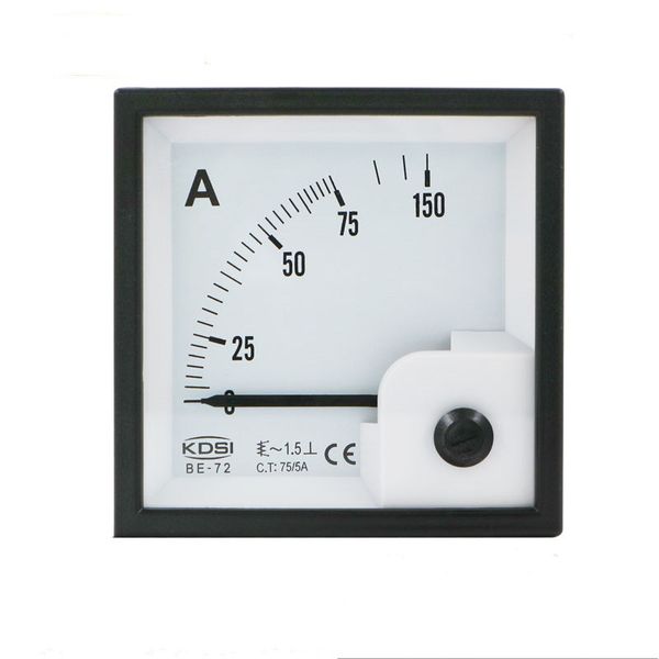 L'ampèremètre à courant alternatif de type carré et le LOGO BE72 AC75/5A de mouvement de fer de VoltmeterMoving peuvent être adaptés aux besoins du client par l'OEM