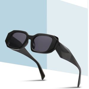 Lunettes de soleil carrées Vintage pour hommes et femmes, monture noire, marque rétro, pour la conduite, UV400