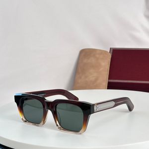 Lunettes de soleil carrées épaisses, verres marron cristal/vert, verres de luxe pour hommes et femmes, lunettes de styliste UV400