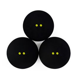 Balles de squash 2 pièces 4 pièces balle en caoutchouc Double point jaune entraînement vitesse sport Bola Dot 230621