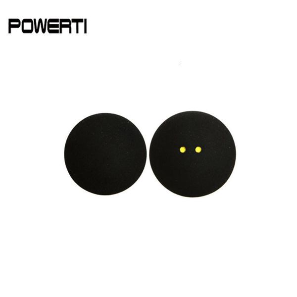 Squash Balls Free Shippinig -6pcslot Squash Ball Two-Yellow Dots Low Speed Sports Rubber Balls Jugador profesional hecho en Taiwán 230703