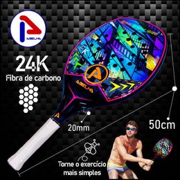 Raquettes de courge ABELHA 24K raquette de plage en fibre de carbone sports de plein air avec sac à dos tennis 231020