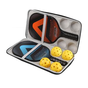 Raquettes de squash AMASPORT Kit de raquettes de pickleball en fibre de carbone avec 2 raquettes 4 pcs Pickle Balls Set pour joueurs juniors 230727