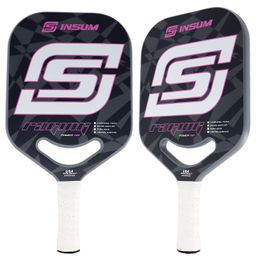 Squashrackets INSUM Pickleball Paddle 3K/Full Carbon Fiber Lichtgewicht Padel Edgeless DuraEdge Padel Racket 230904