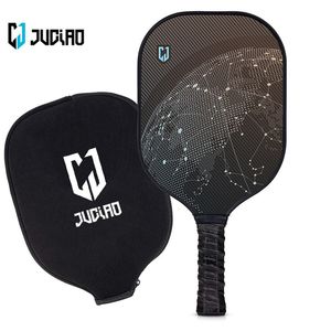 Squashrackets Juciao Koolstofvezel PP Honingraatkern Pickleball Racket met hoes 230824