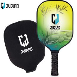 Squashrackets Juciao Kimchi Ball Paddle Set Mode en sport Product Koolstofvezel Honingraatkern Hoge kwaliteit met hoes 230719