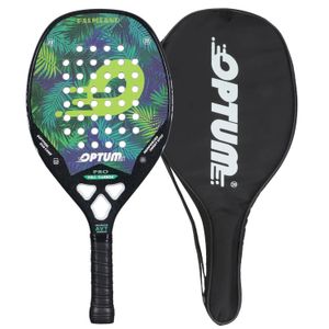 Raquetas de squash Raqueta de tenis de playa de superficie rugosa de fibra de carbono 3K OPTUM palmland con bolsa protectora 231020