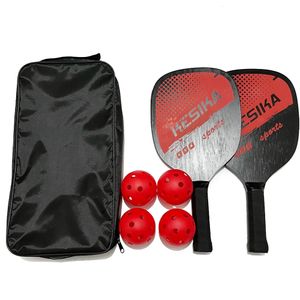 Raquettes de squash Pickle Paddles Raquettes Set Pickleball Balls avec sac de transport pour hommes femmes Raquettes de raquette 4 Pickleballs Balls Sac de raquette 230831