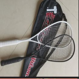 Squashrackets Racket Koolstofvezel Training en entertainment Professioneel 2224 lbs 160g Volwassen Unisex Tennis met tas 230922