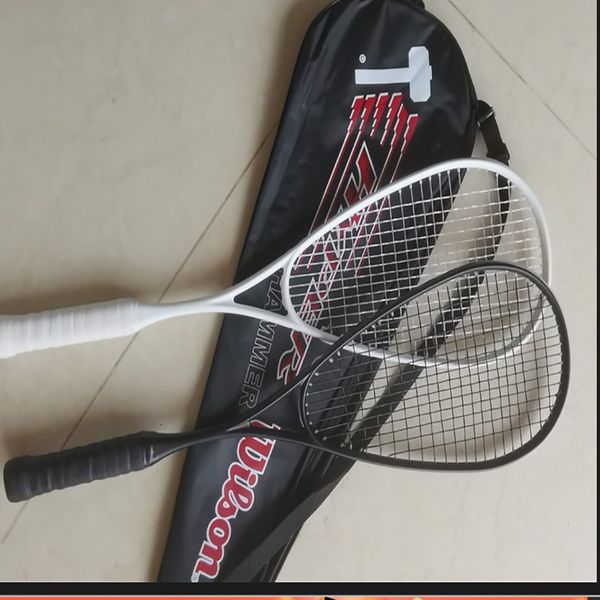 Raquettes de squash Raquette de formation et de divertissement en fibre de carbone Professionnel 2224 Lbs 160g Tennis unisexe adulte avec sac 230922