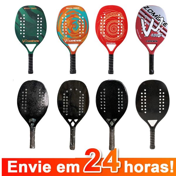 Raquettes de squash Raquette de tennis pour partenaire Big Sells Plage en fibre de carbone et de verre avec housse de protection Soft Face 230824