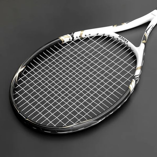 Raquettes de courge unisexe professionnel raquette de Tennis chaîne 4550 LBS raquette en Fiber de carbone matériau supérieur sac d'entraînement sportif 231020