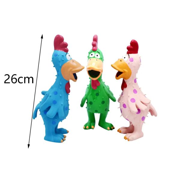 Chien de chien grincement Jouages de chiens résistants au latex Toy Toy Forme de poulet Puppy Sound Toy Dog Supplies pour petit chien moyen