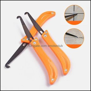 Raclettes Nettoyage professionnel et élimination de l'ancien coulis à main en acier au tungstène Joint Notcher Tool Collator Tile Gap Repair Hook Knife Drop Del