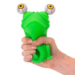 Juguete de descompresión para niños, juguete de descompresión con forma de Panda para aliviar el estrés, dibujos animados divertidos y creativos, insectos verdes