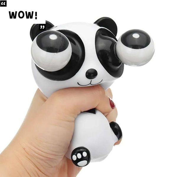 Squeeze Panda Explosive Eye Toy Juguetes Blandos con Ojos Salientes Juguetes Sensoriales de Animales Interesante Panda Juguete para Niños Adultos para Aliviar el Estrés 11