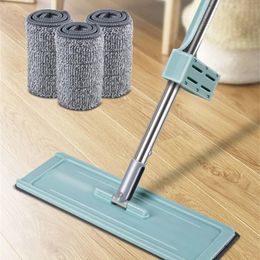 Squelter Wring Mop Wash for Floor Tile Nettoying Tool Lazy Wiper Kitchen Wet Aide Wonderlife Sliding Type Trapeadores de Pisos 240508