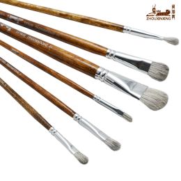 Ensemble de pinceaux de peinture acrylique à l'aquarelle, en poils d'écureuil, pour dessin, fournitures d'art, stylo, pinceaux de peinture à l'huile d'artiste