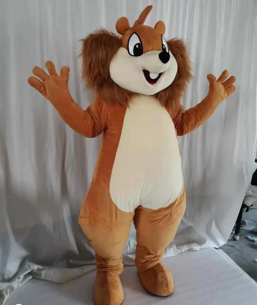 Costume de mascotte d'écureuil pour le personnage de dessin animé de la fête à vendre