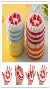 Squishy Cake Strawberry Parfum Cream Yellow Red Coffee Blue Toy Jumbo Decor Langzaam stijgende gratis verzending SLG 0031596379