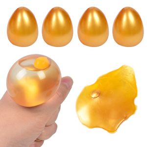 Squishy Egg Fidget Toy Oeufs de simulation Splat Ball Balles de ventilation anti-stress Funny Squeeze Toys Soulagement du stress Jouets de décompression Anti-anxiété