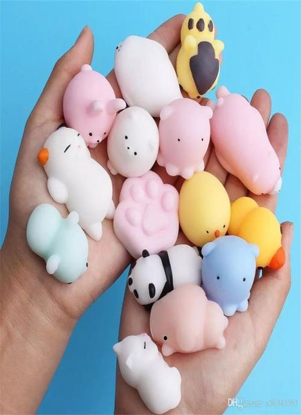 Toyadores de juguete de juguete jumbo de plisas blandas Squishy lentos Lindo Kawaii Squeeze Toys Mini Squishies Cat Rabbit Seal Panda Fashion Kids 7402210