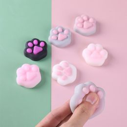 Squishy Stress Relief Kawaii Mochi Toys Cat Paw For Girls Kids Antistress Slow Rising Anti Stress grappig verjaardagsfeestje cadeau 1243