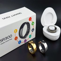 SR300 MEN SMART RING SATTRE STRESSION PLUSE HORTÉE BLANG OXYGEN TEMPÉRATURE COMMUNEUR SEMBL SEMPRIT