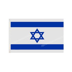 Drapeau d'Israël bannière nationale en polyester volant 90 x 150 cm 3 * 5 pieds drapeaux partout dans le monde la décoration intérieure et extérieure peut être personnalisée