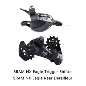 SRAM NX Eagle à 12 vitesses MTB Groupset Dub Crankset SLX M7100 TRIGGER SHIFTER DERAULLE DÉRILLEUR 11-50T HG Cassette Cassette MTB Bike