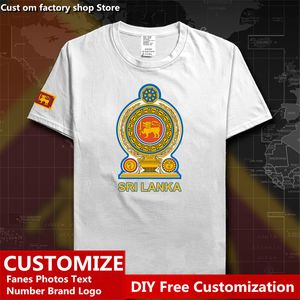 Sri Lanka Lanka Country T-shirt Custom Jersey Fans Nom Nom Numéro High Street Loose Casual T-shirt 220616