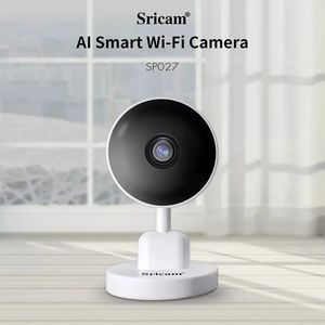 Cámara IP Sricam SP027 1080P WIFI con detección de humanoide AI - Monitor de bebé interior y alarma móvil inalámbrica para mayor seguridad