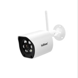 SriHome 4MP Bullet CCTV Mini AI Camera Small beveiligingssysteem IP Indoor Outdoor Home Wifi Camera's Night Color SH034C