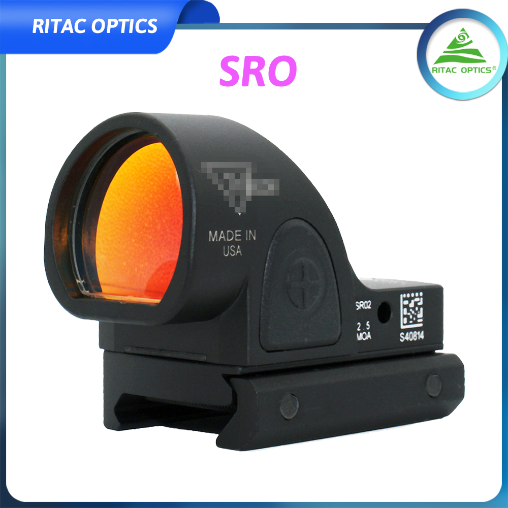 SRO Red Dot Sight Тактический пистолет с отражением Мини-пистолет Составной прицел Red Dot Reflection 3D Тисненый логотип