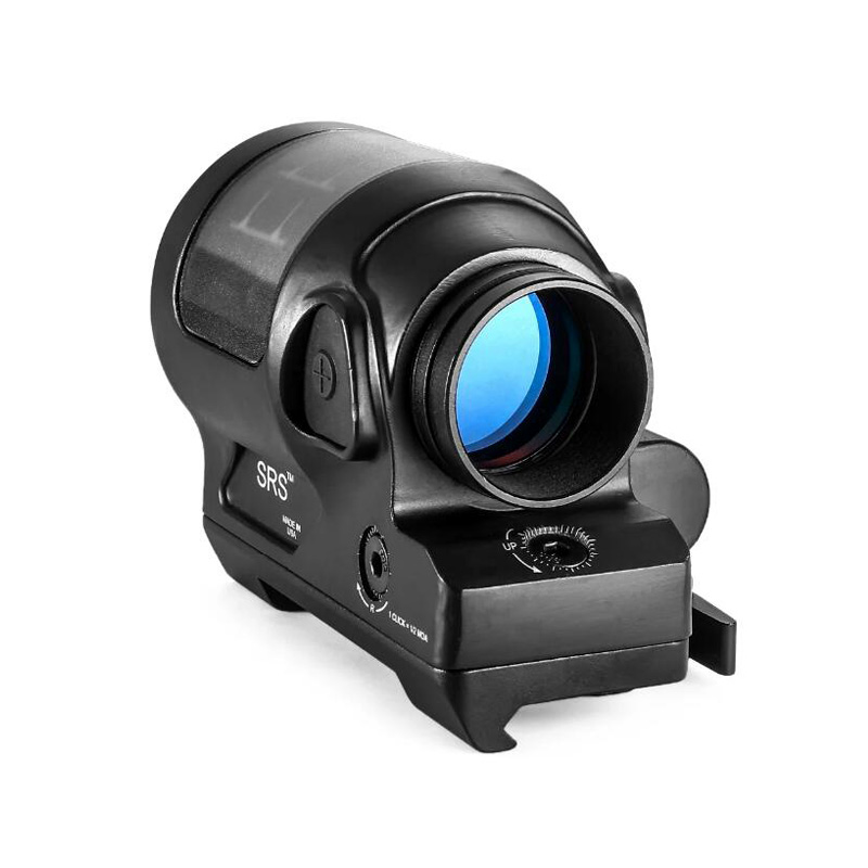 SRS Kırmızı Dot Sight Tactical 1x38 Güneş Güç Kapsamı 1.75 MOA DOT kolimator Reflex Optik Av Tüfekleri Hızlı Söndürülebilir Montaj ile