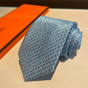 SS Brand Heren Tie Letters Silk Ntralte Luxe Designer Formele Skinny Jacquard Party Wedding Business Woven Fashion Stripe Design Box Pak Tie