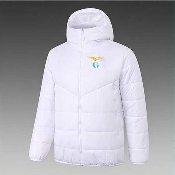 SS Lazio – veste à capuche pour hommes, manteau de sport de loisirs d'hiver, fermeture éclair complète, sweat-shirt chaud d'extérieur, LOGO personnalisé