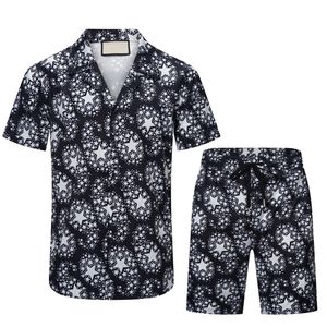 ss Luxury Designer Shirts Mens Fashion Chemise de bowling à imprimé géométrique Hawaii Floral Casual Shirts Hommes Slim Fit à manches courtes Variété 04